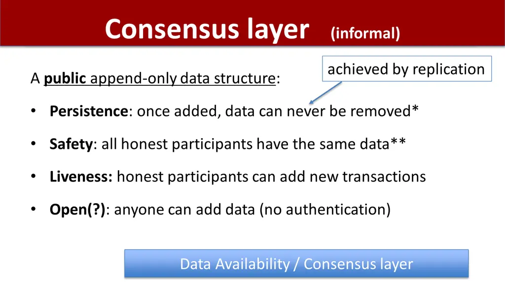 consensus layer informal