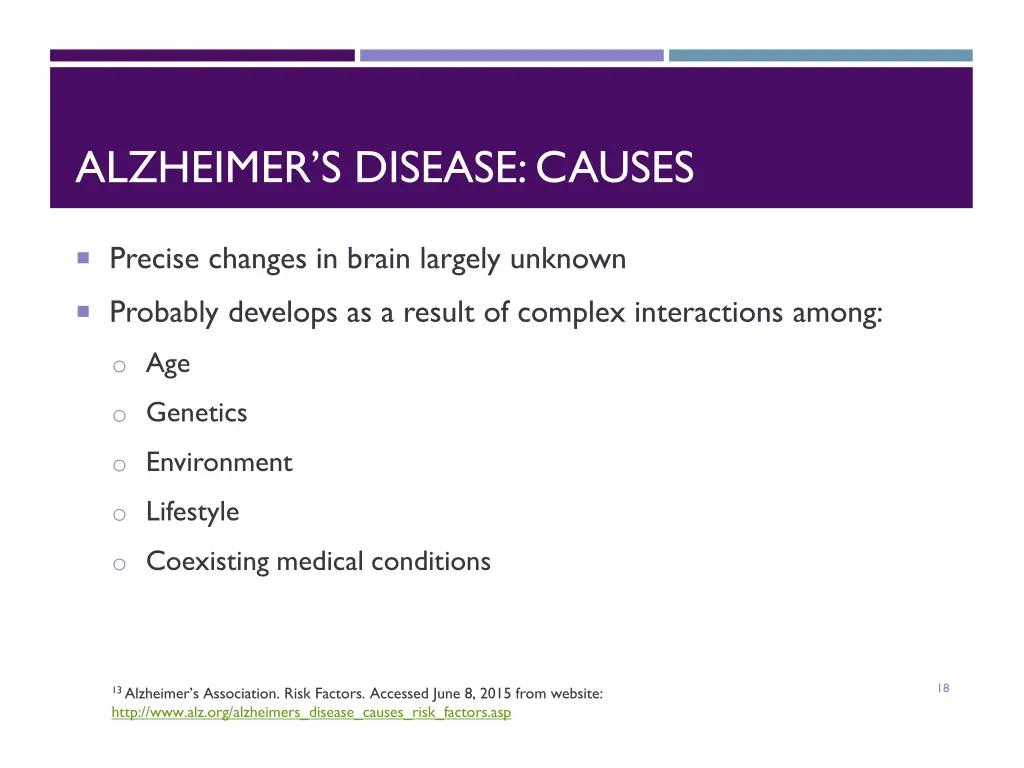 alzheimer s disease causes
