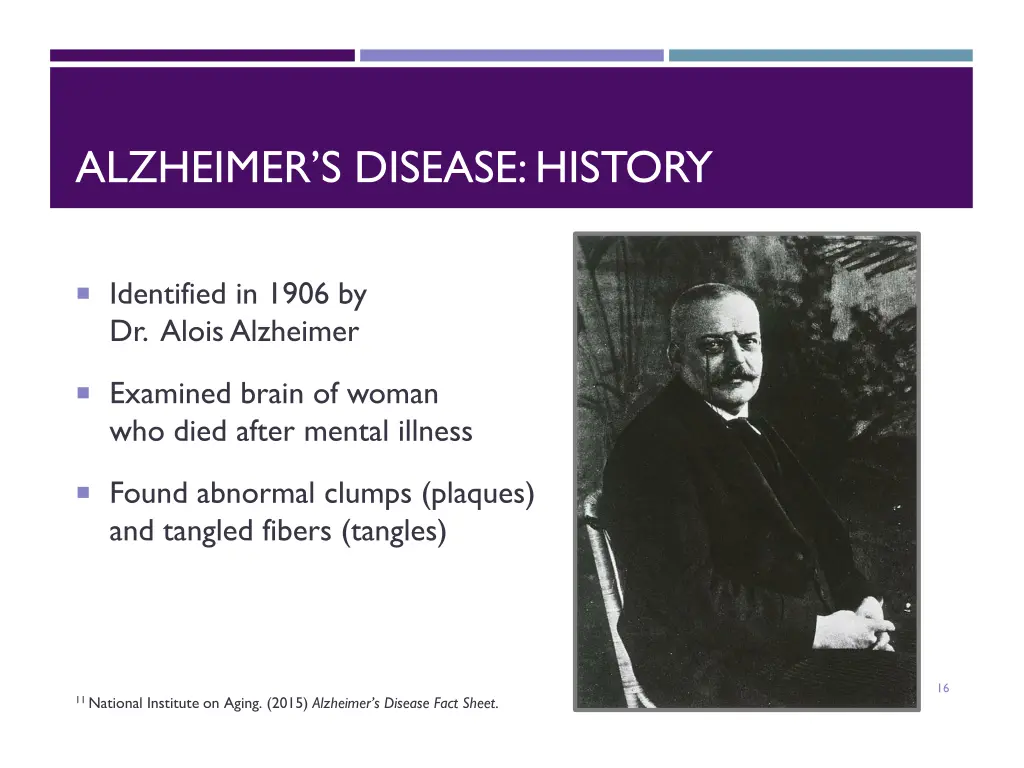alzheimer s disease history
