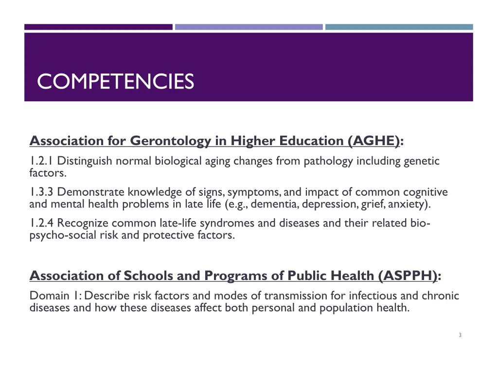 competencies