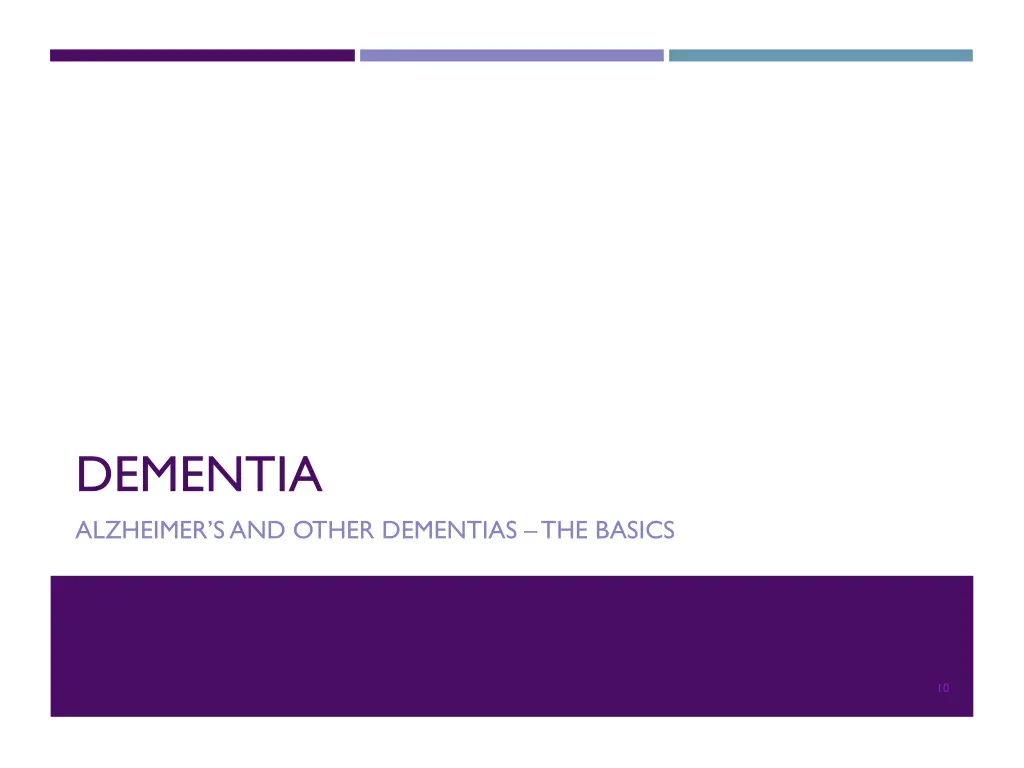 dementia alzheimer s and other dementias
