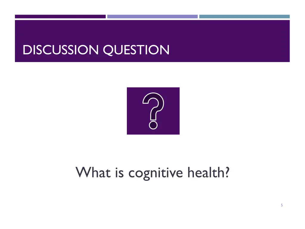 discussion question