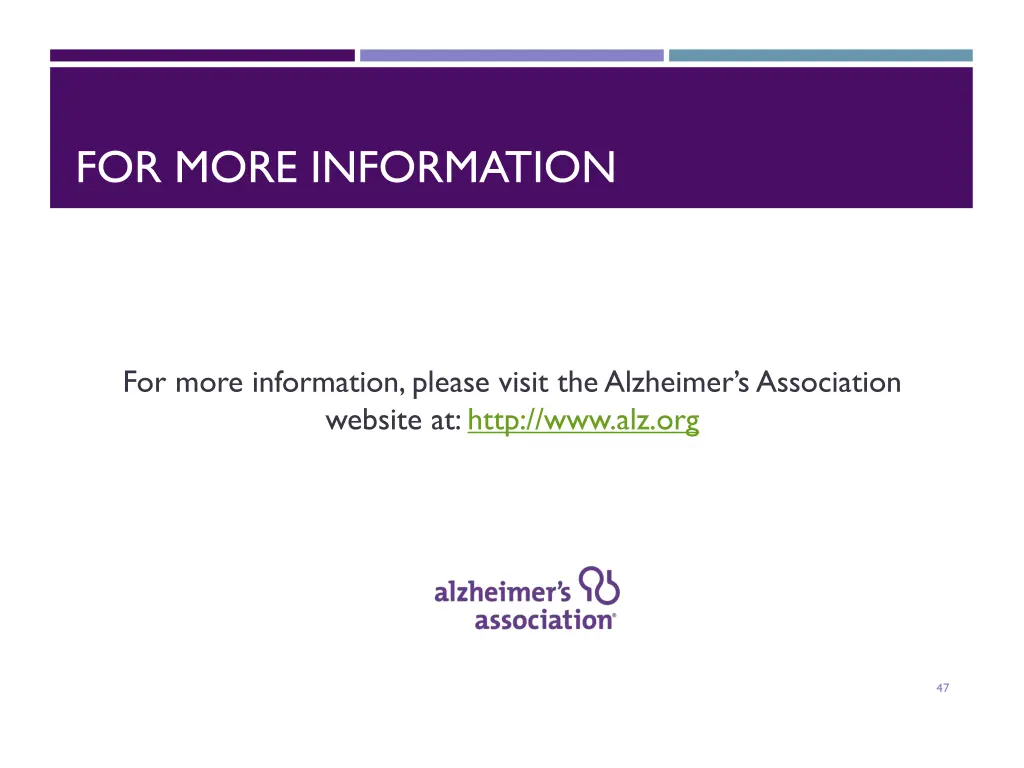for more information