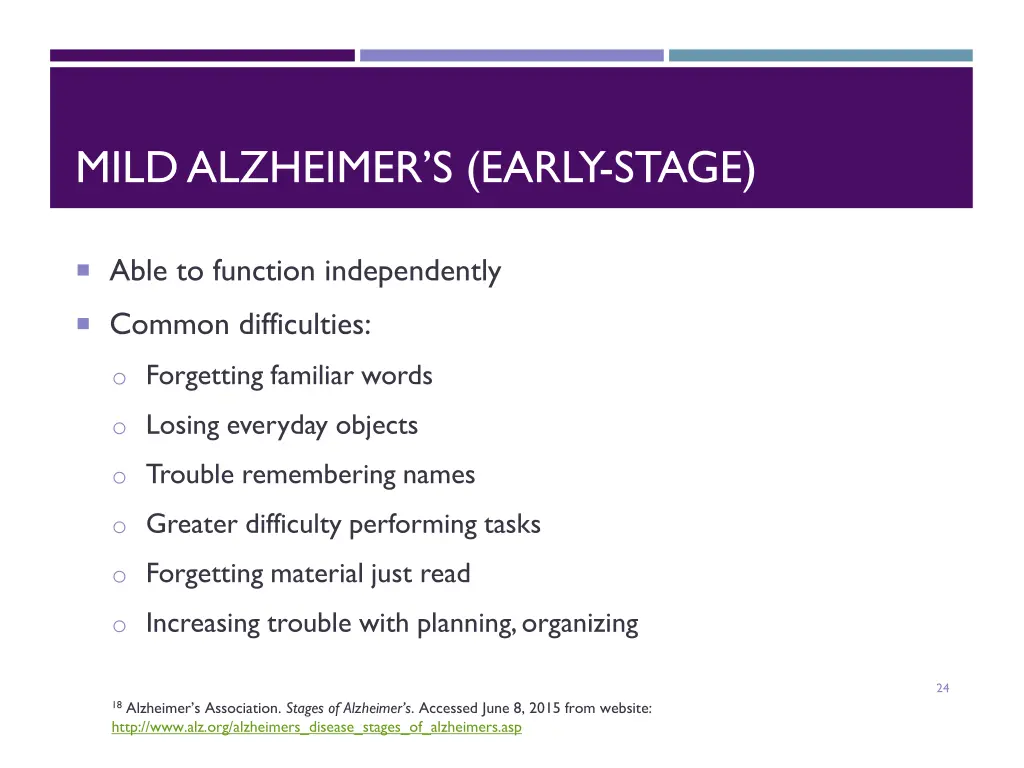 mild alzheimer s early stage