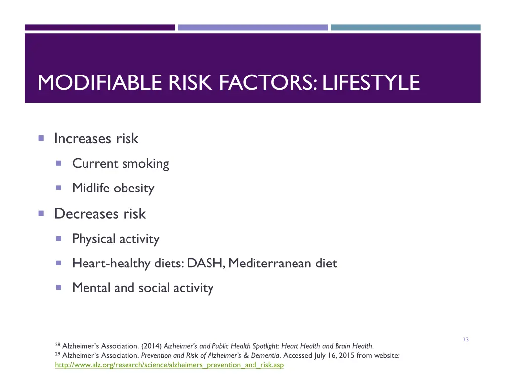 modifiable risk factors lifestyle