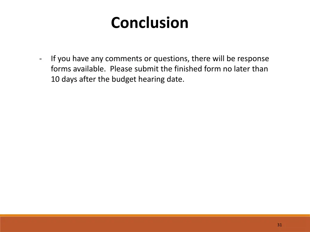 conclusion