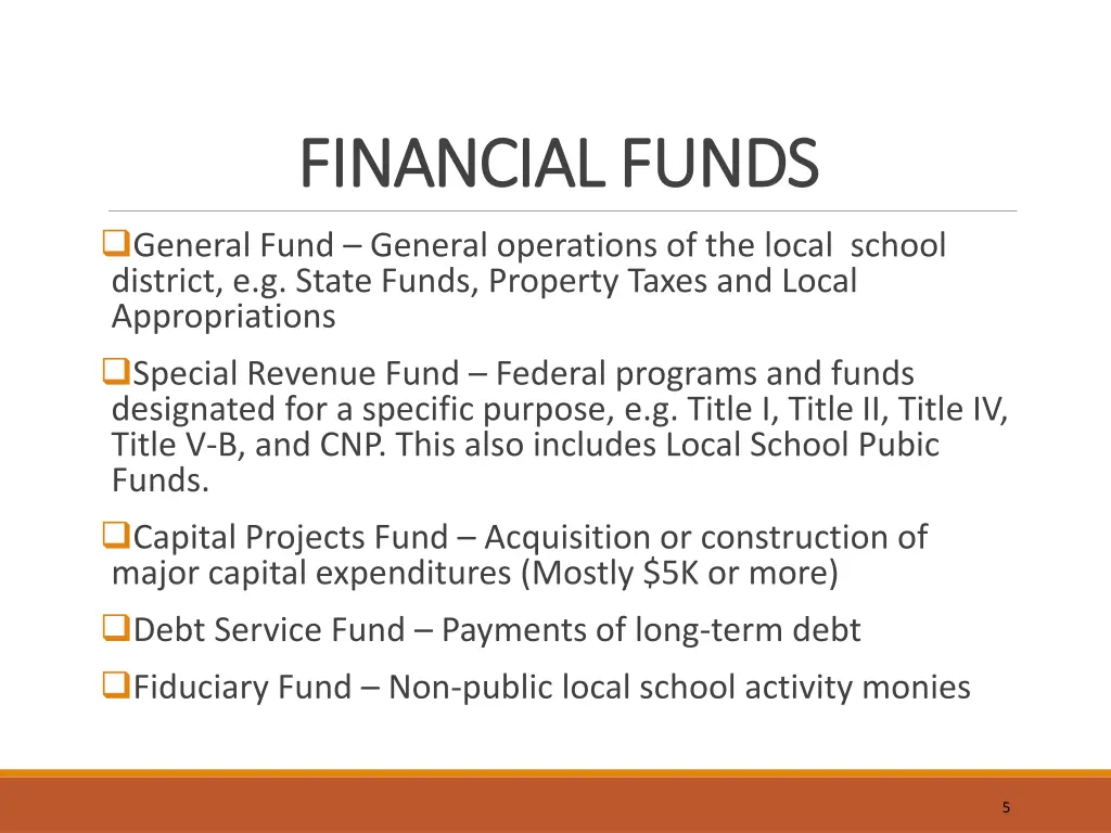 financial funds financial funds