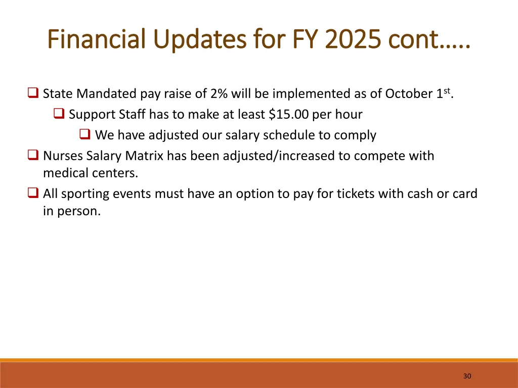 financial updates for fy 2025 financial updates 1