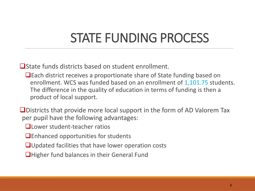 state funding process state funding process