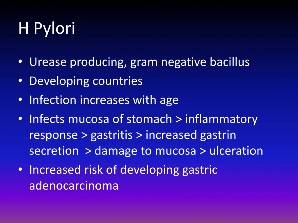 h pylori
