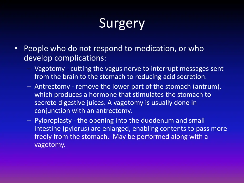 surgery