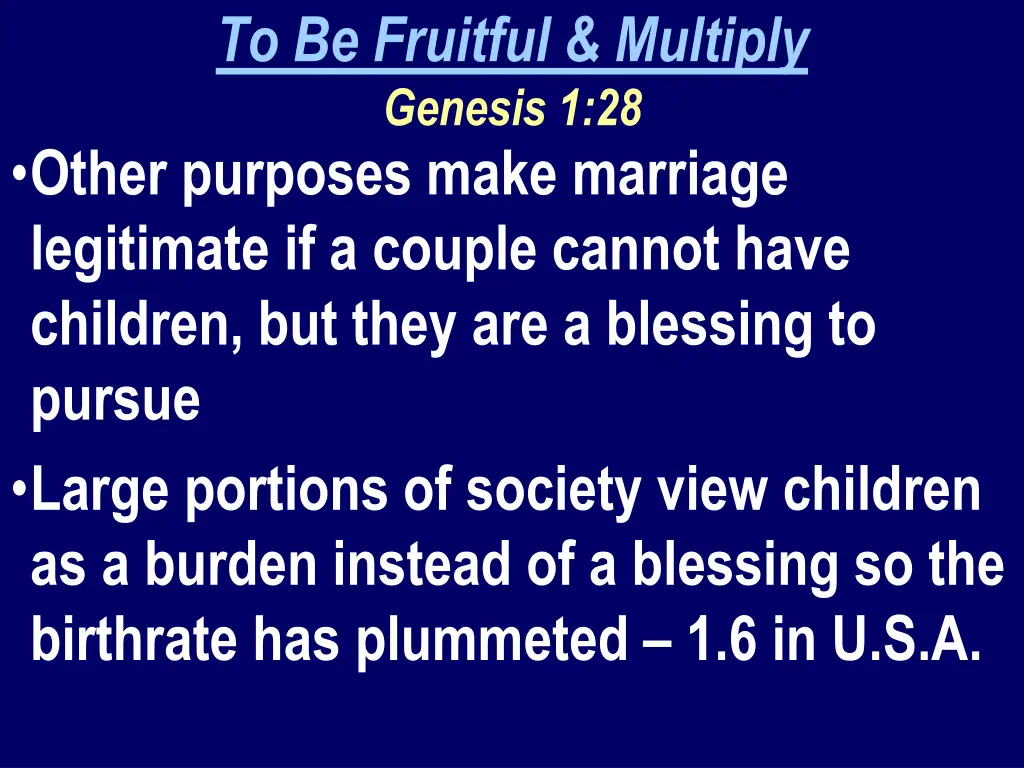to be fruitful multiply genesis 1 28 other