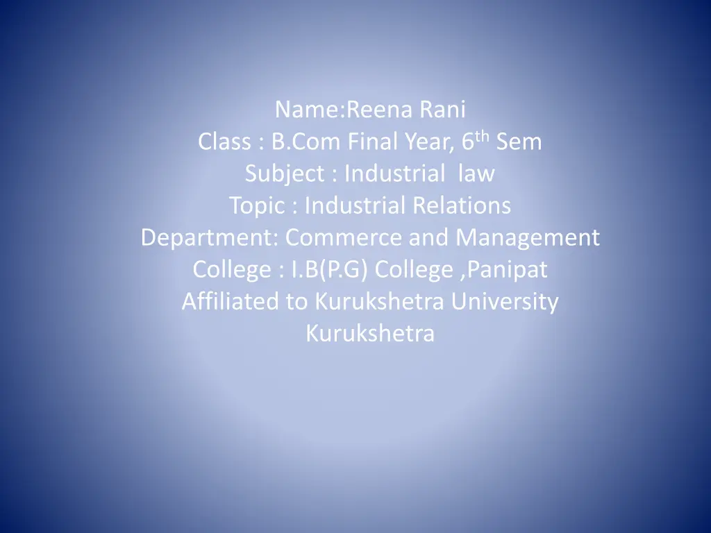 name reena rani class b com final year