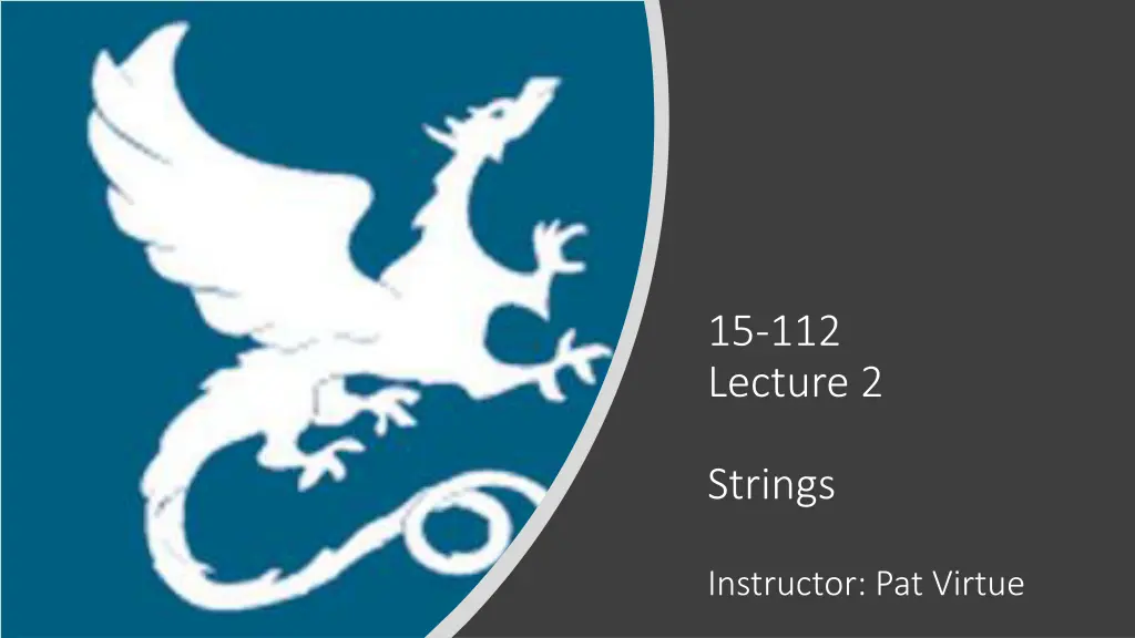 15 112 lecture 2