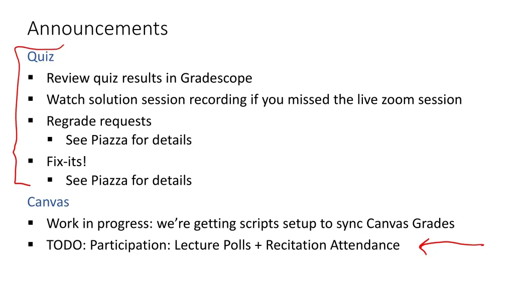 announcements 2
