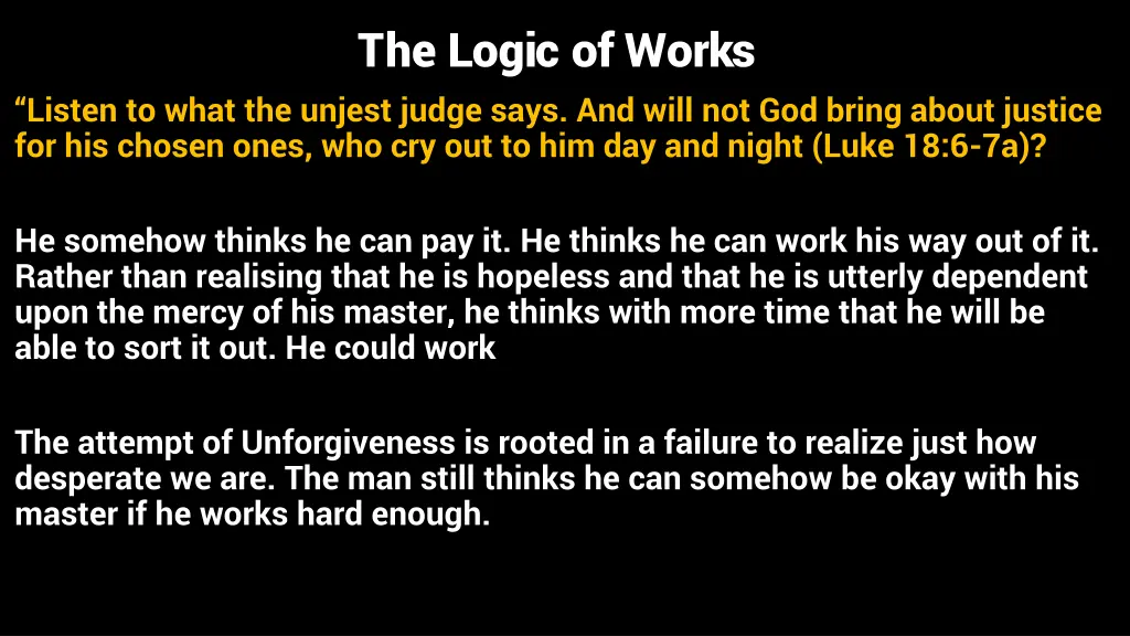the logic of works