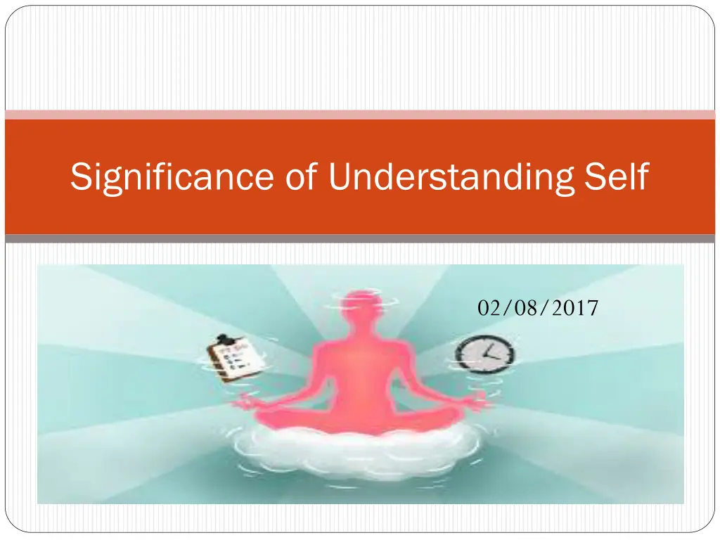 significance of understanding self