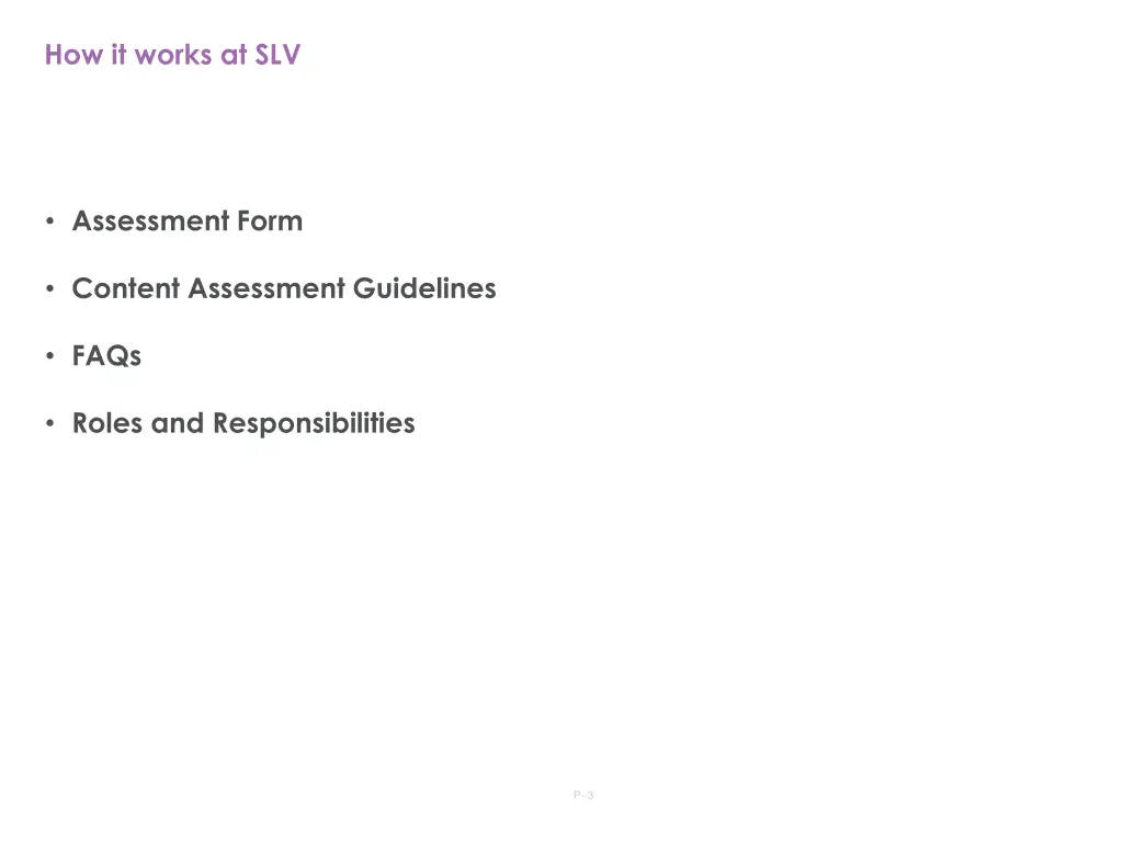 how it works at slv