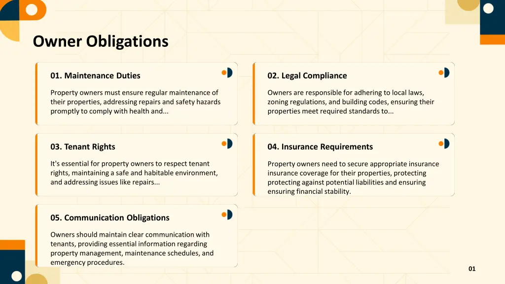 owner obligations