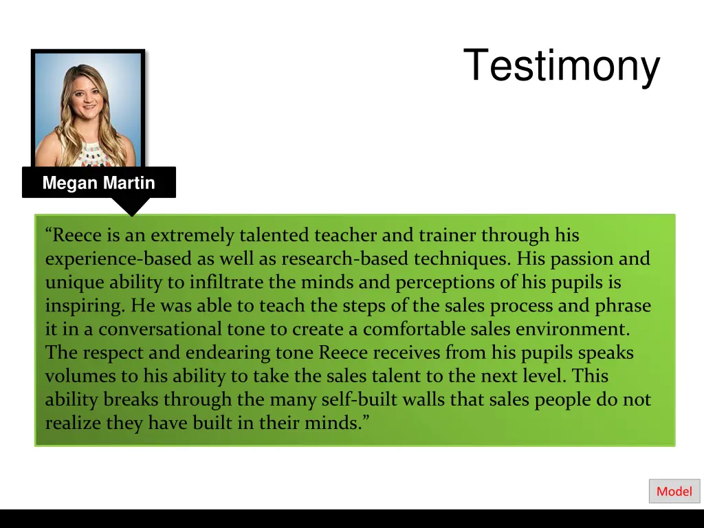 testimony