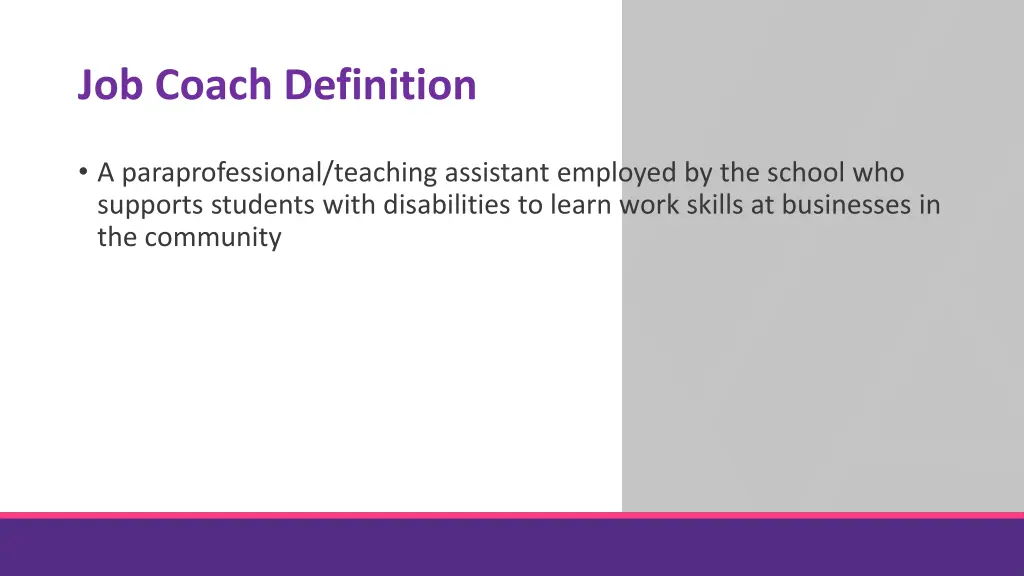 job coach definition
