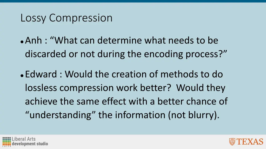 lossy compression