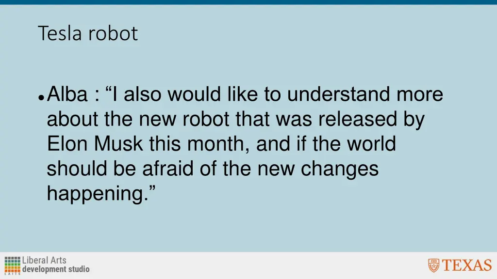 tesla robot