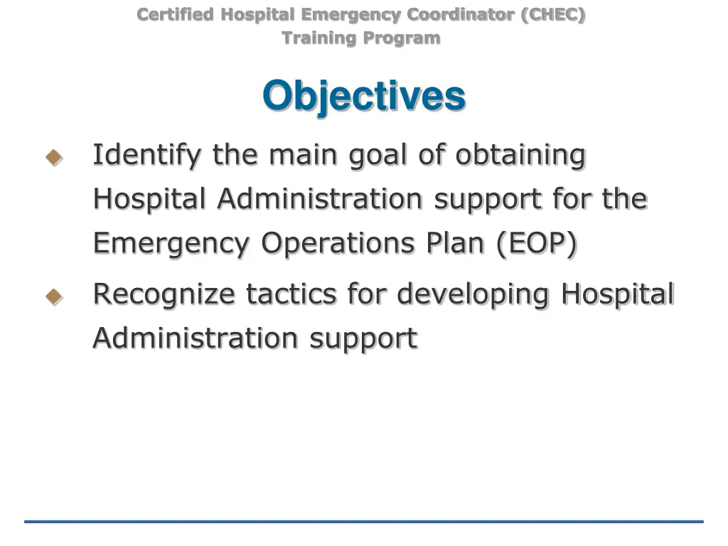 certified hospital emergency coordinator chec 1
