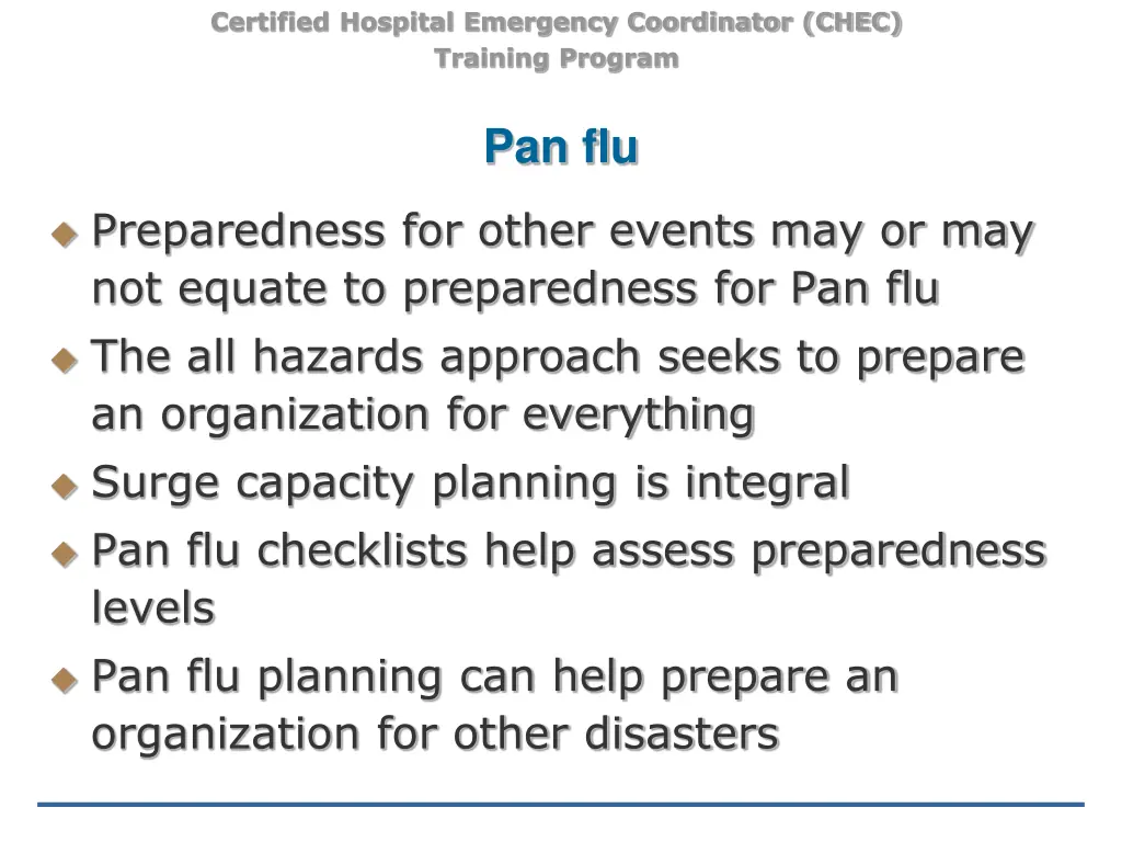 certified hospital emergency coordinator chec 21