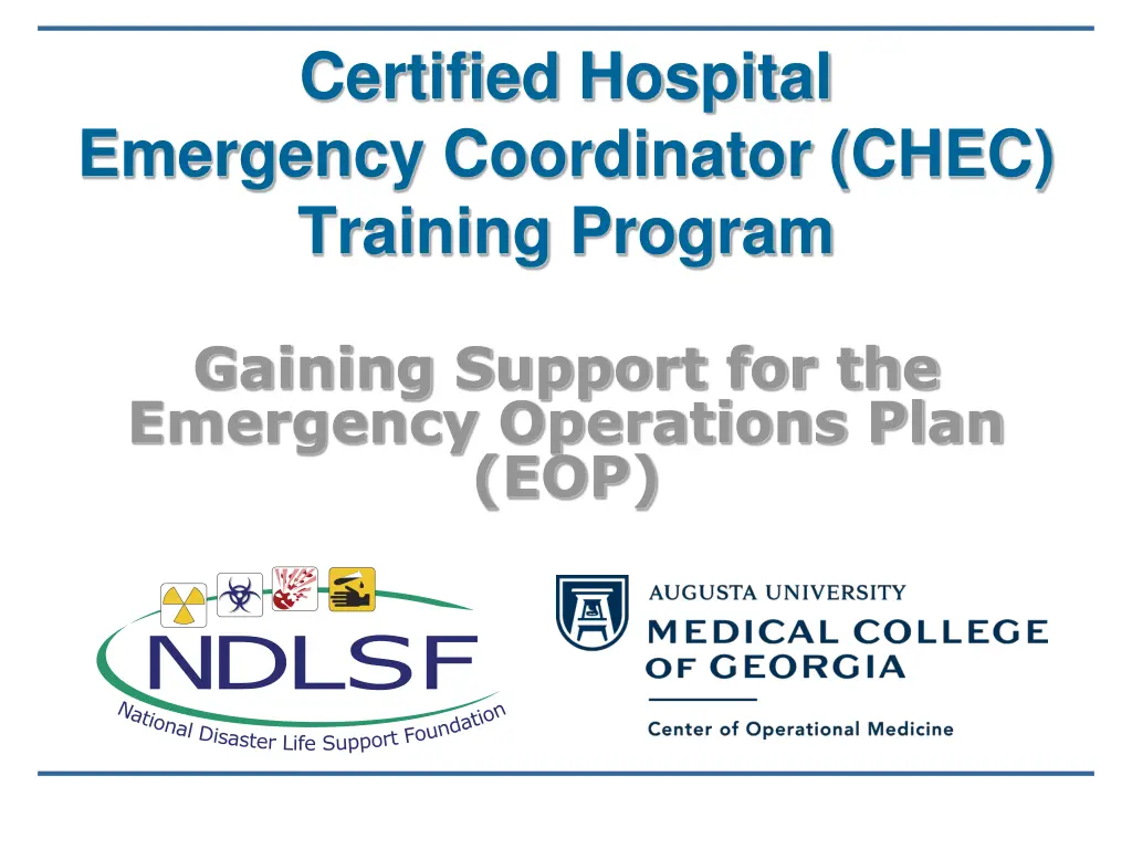 certified hospital emergency coordinator chec