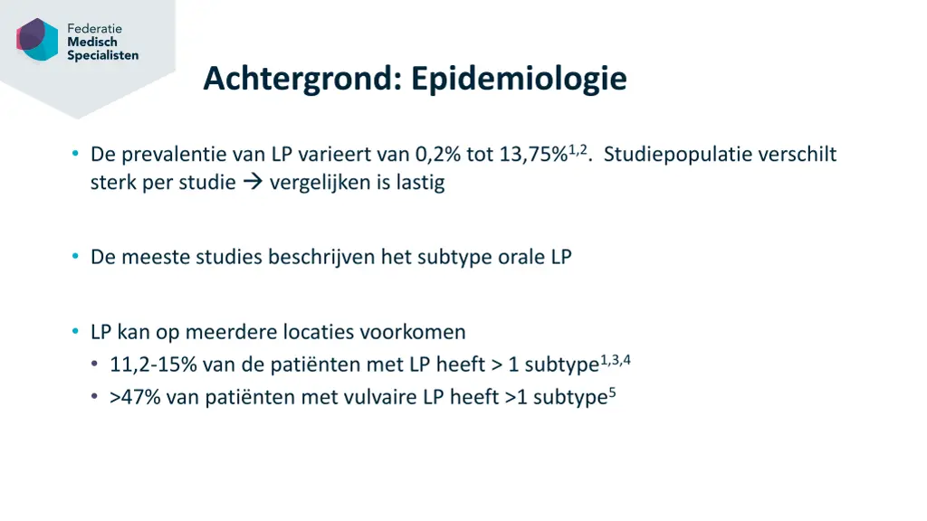 achtergrond epidemiologie
