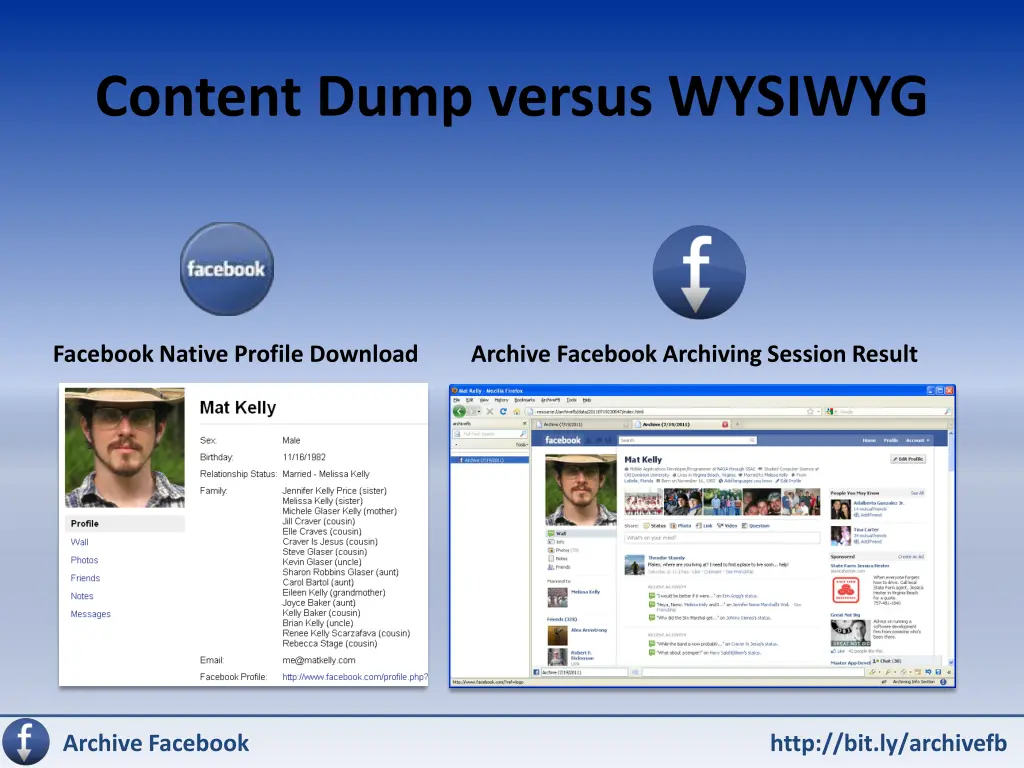 content dump versus wysiwyg