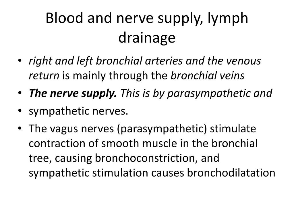 blood and nerve supply lymph drainage 1