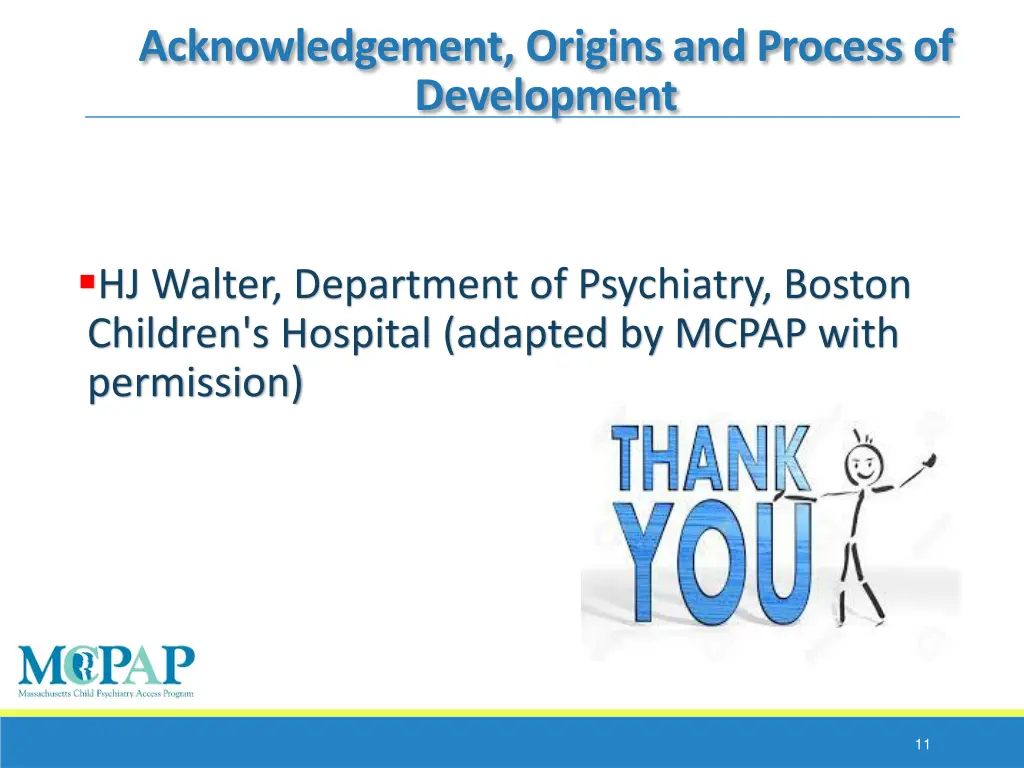 acknowledgement origins and process of development 1