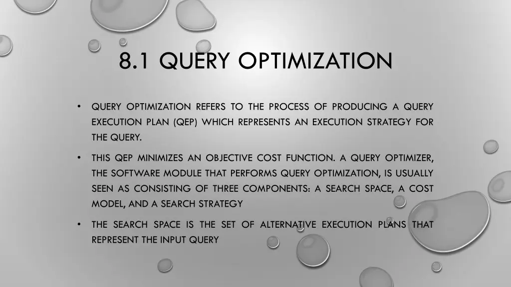8 1 query optimization