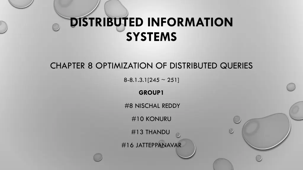 distributed information systems