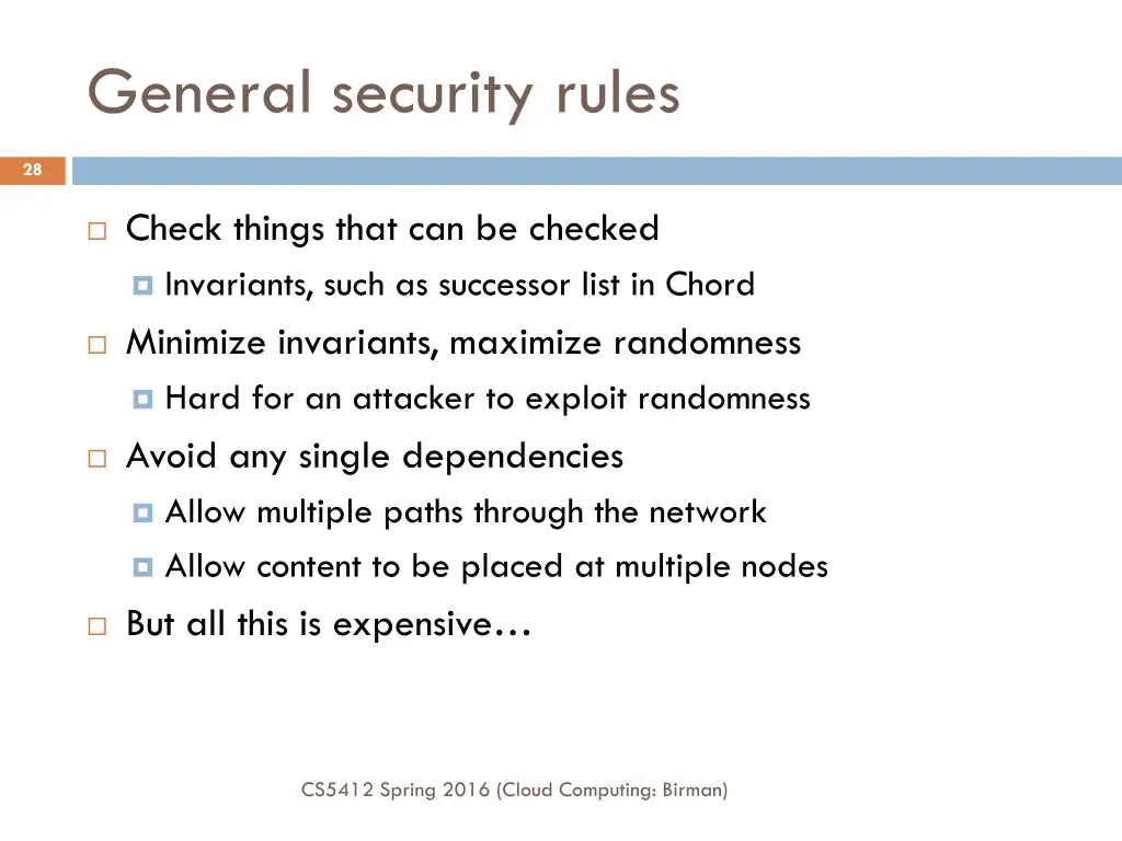 general security rules