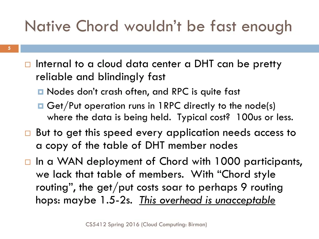native chord wouldn t be fast enough