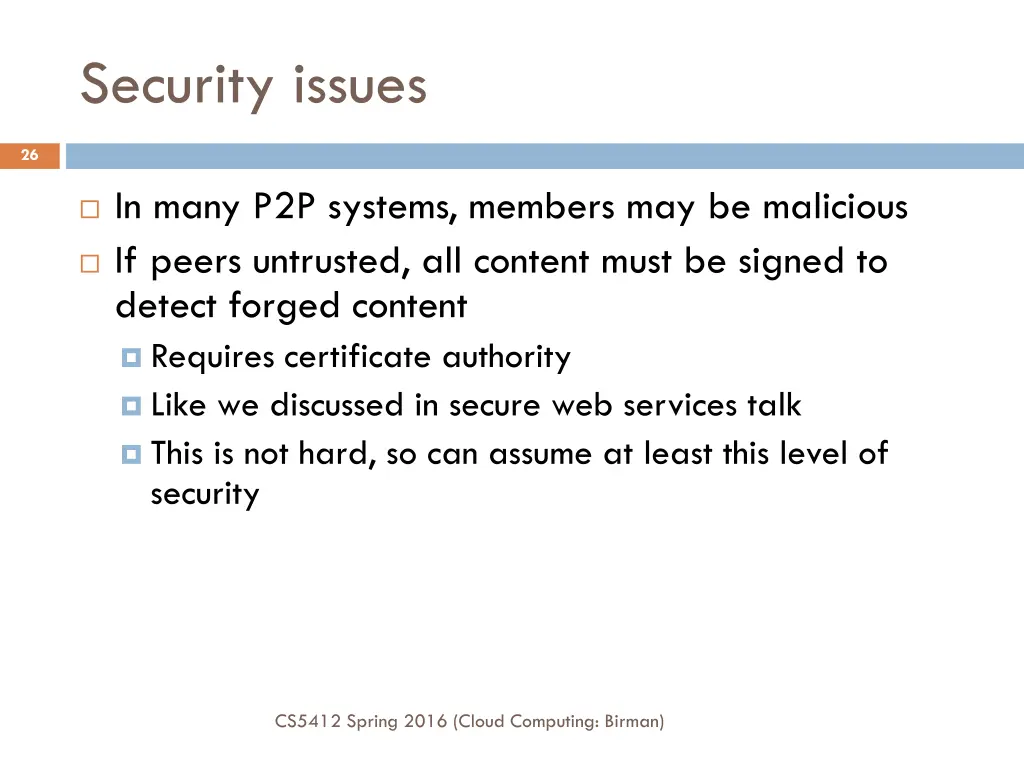 security issues