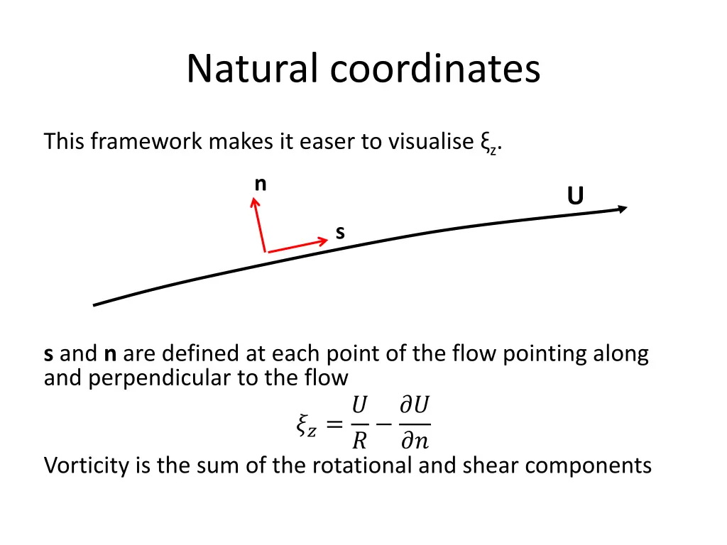 natural coordinates