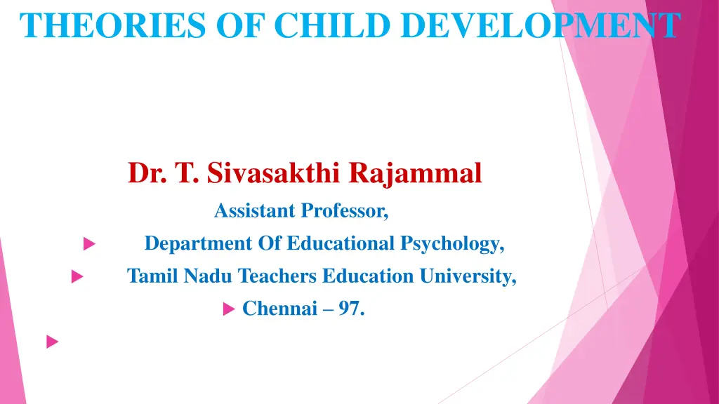 theories of child development