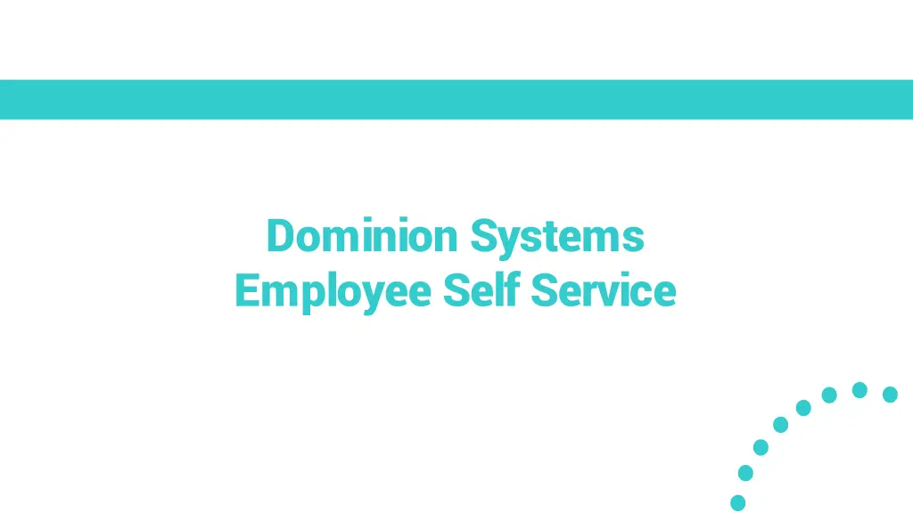 dominion systems employee self service