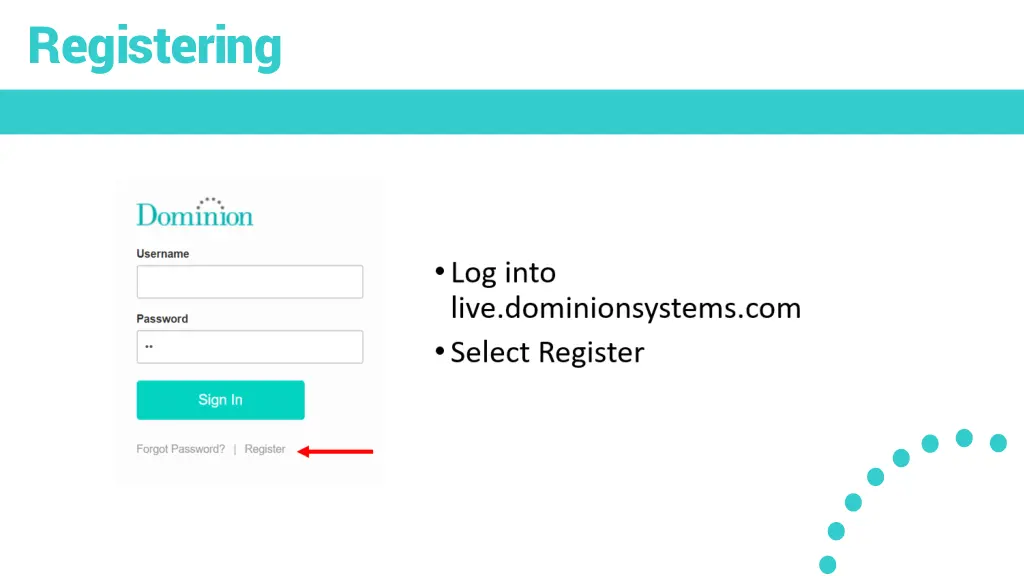 registering