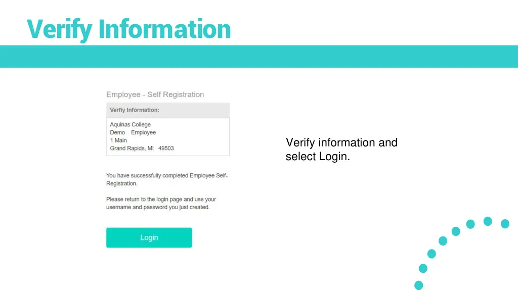 verify information