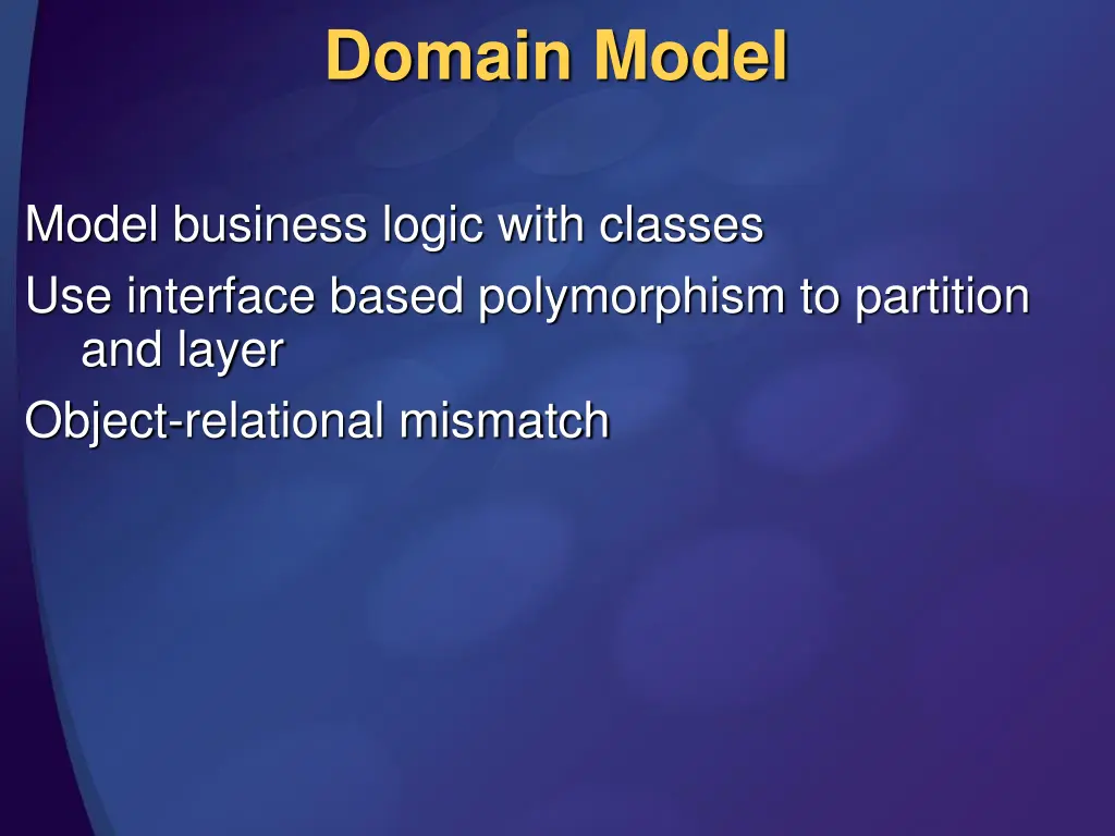 domain model