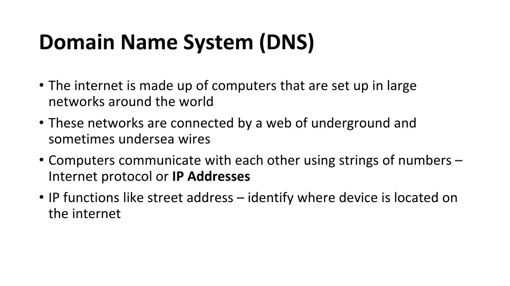 domain name system dns