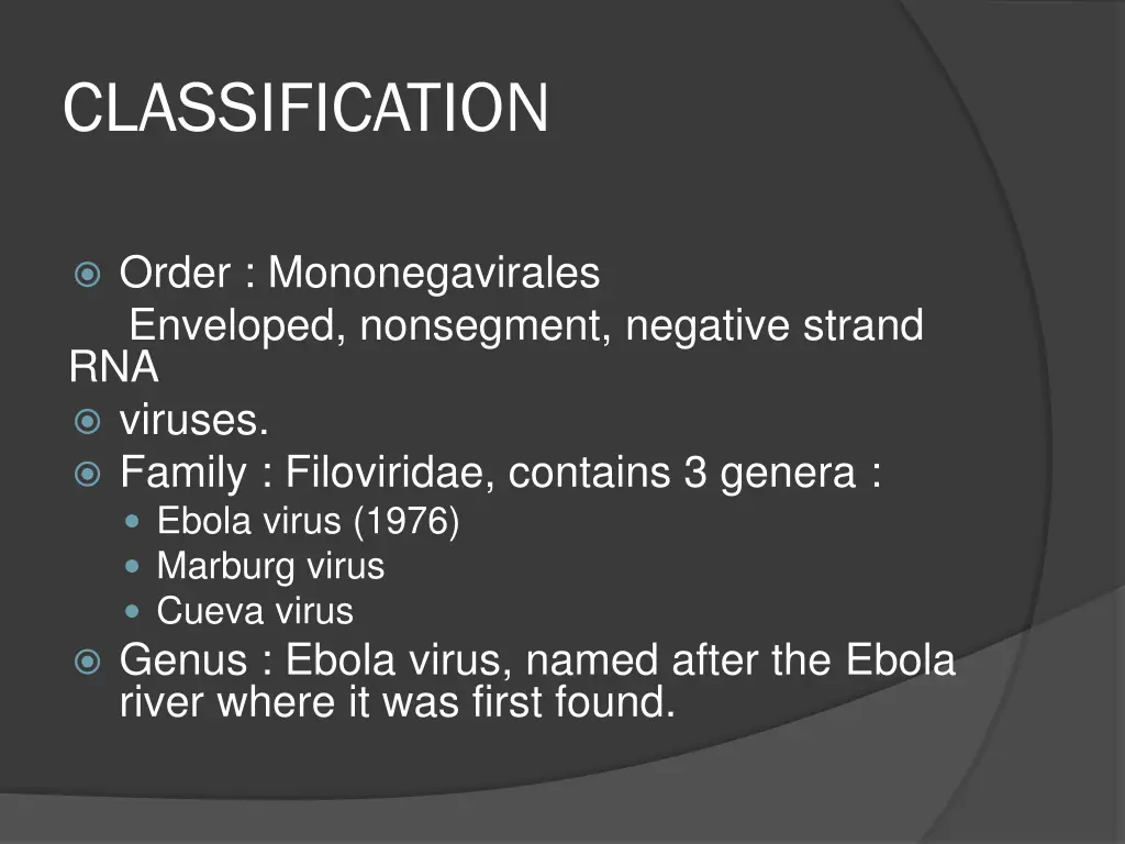 classification
