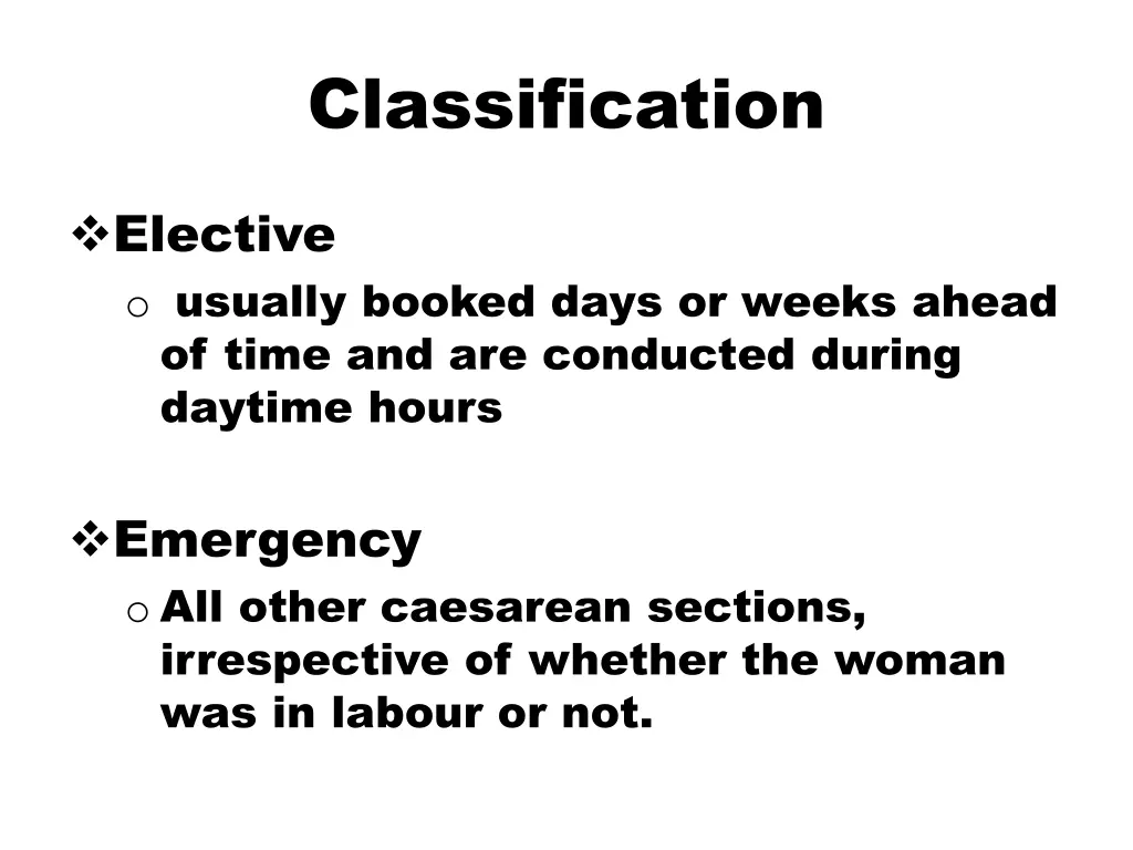 classification