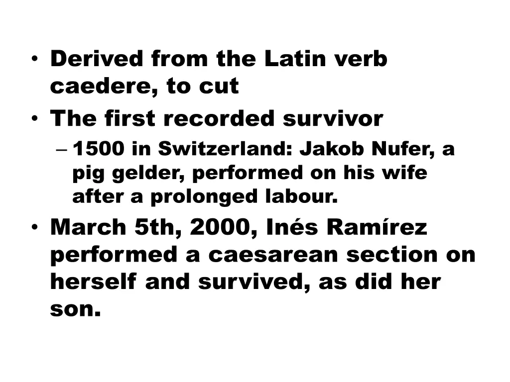 derived from the latin verb caedere