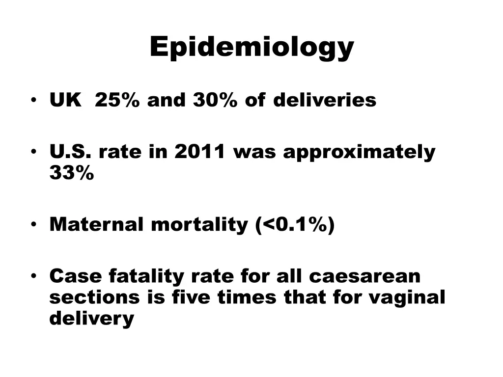 epidemiology